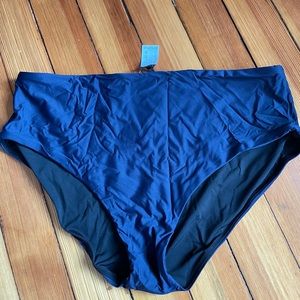 NWT J. crew high waisted navy bikini bottoms